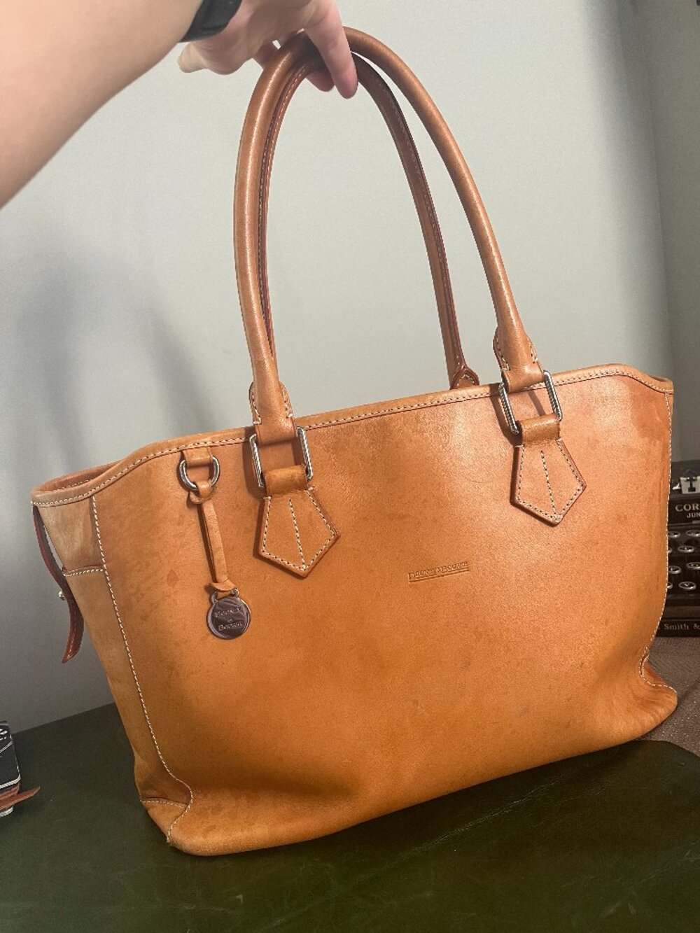 Dooney & Bourke Made in Italy, Leather Tote Bag - Tan